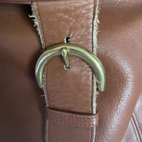 Coach Vintage Archive Cognac Leather Top Handle Satchel Backpack Flap Bag - Picture 5 of 10